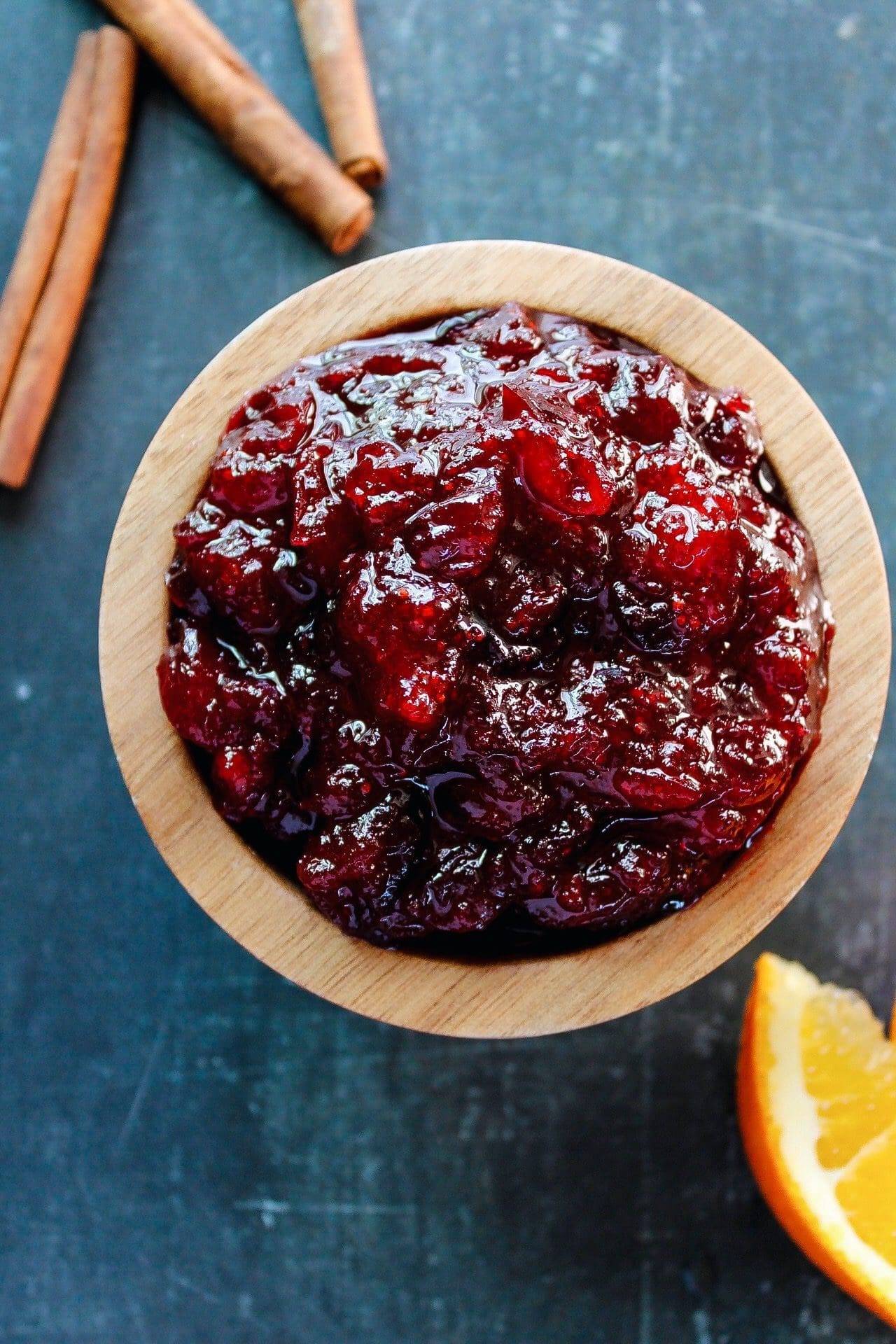 homemade orange cranberry sauce