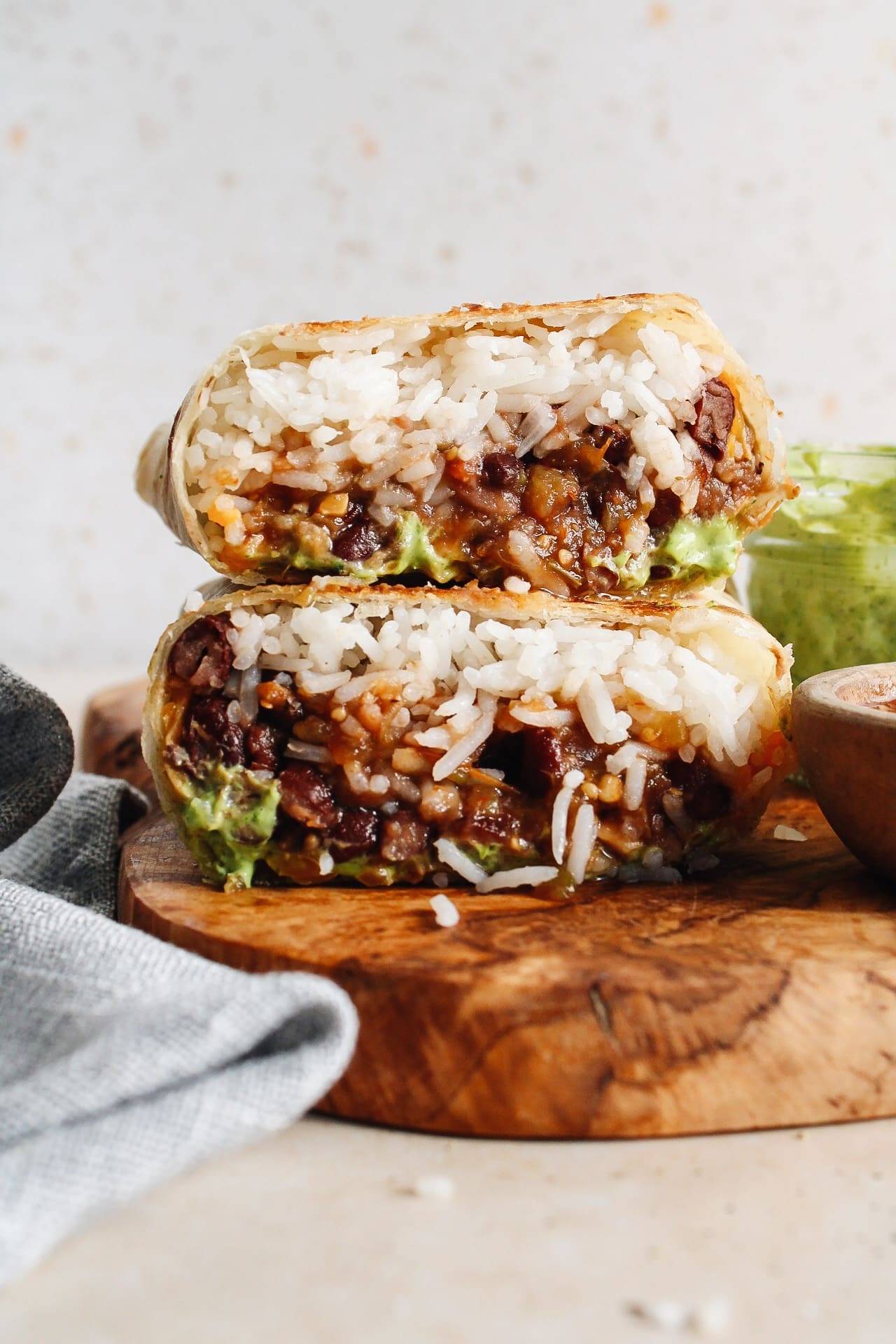 black bean burritos