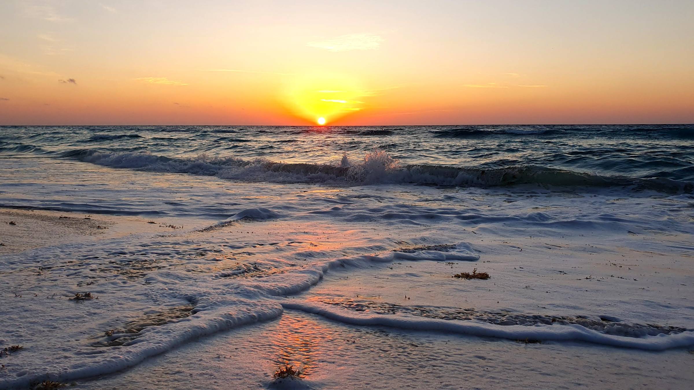 sunrise in playa del carmen mexico