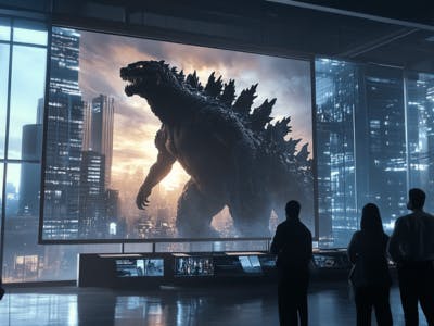 AI movie godzilla