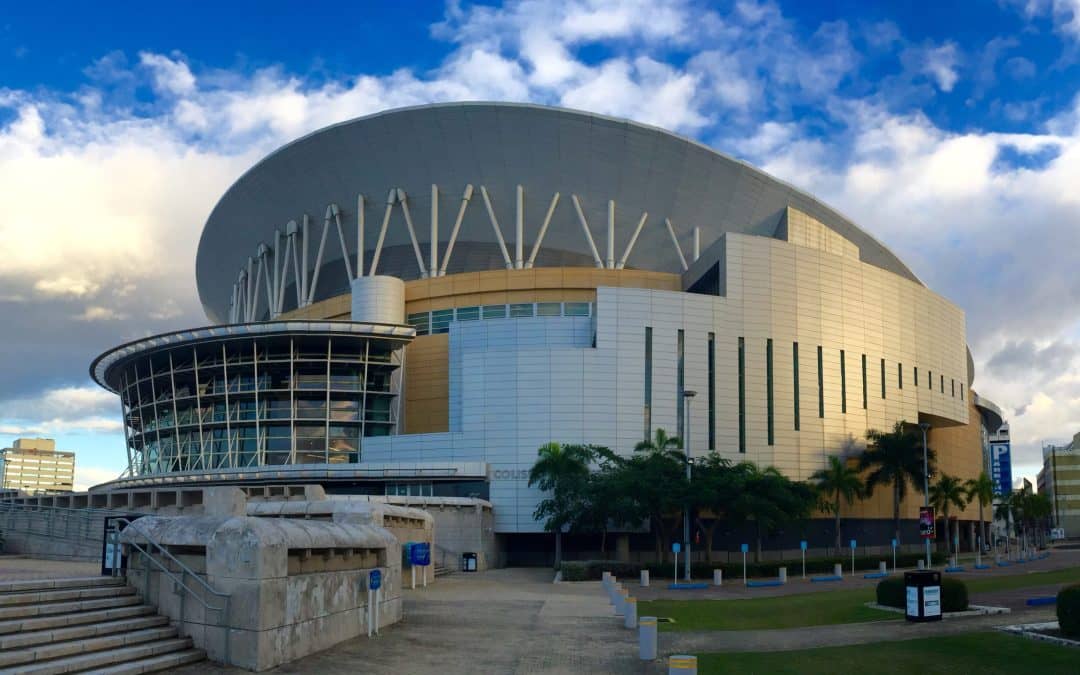 The José Miguel Agrelot Coliseum ("El Choli") in San Juan, home of Bad Bunny's residency and Puerto Rico’s most iconic performance venue.