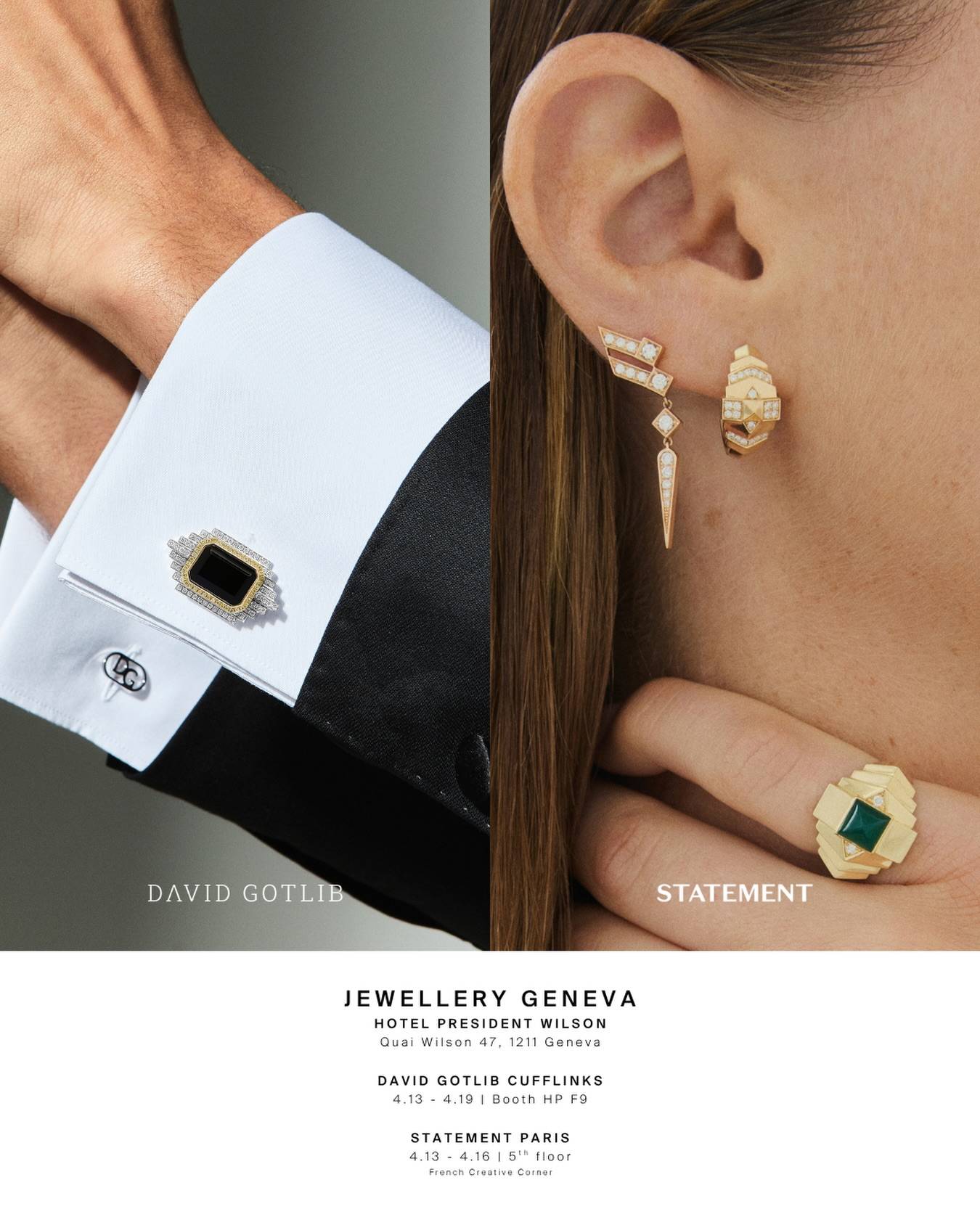 David Gotlib and Statement Paris debuting at Jewellery Geneva next week ✨ DM us for more info or to RSVP. 

@david_gotlib | 4.13 - 4.19
@statement.paris | 4.13 - 4.16
