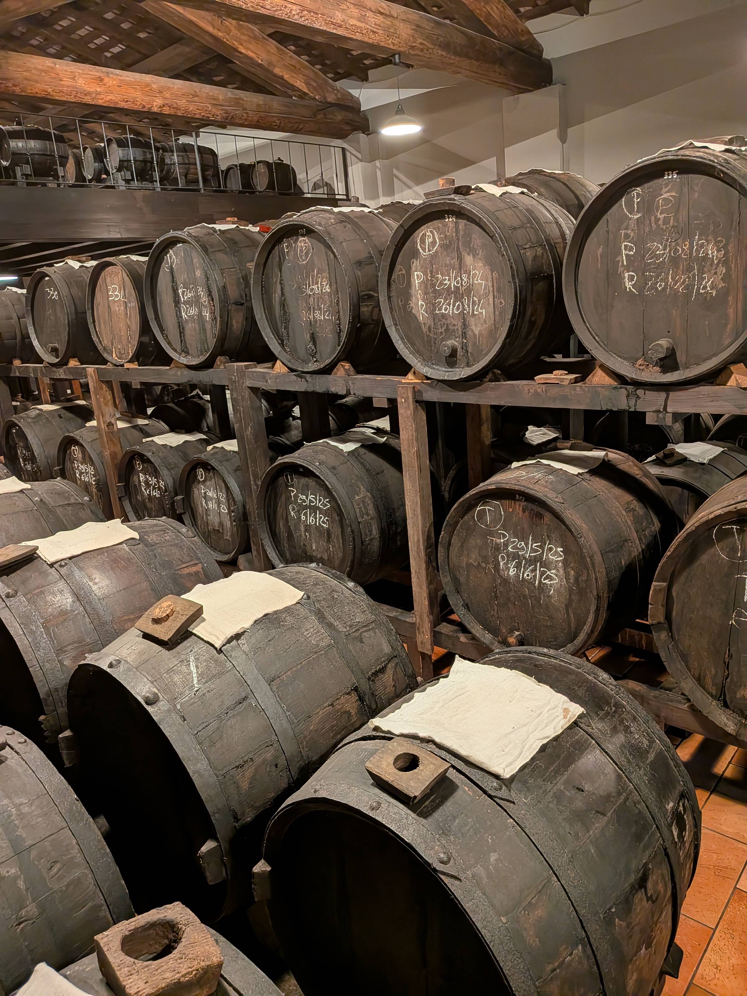 balsamic vinegar aging room. 