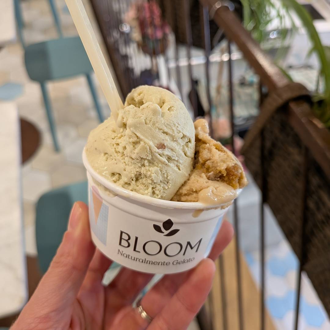 two scoops of gelato