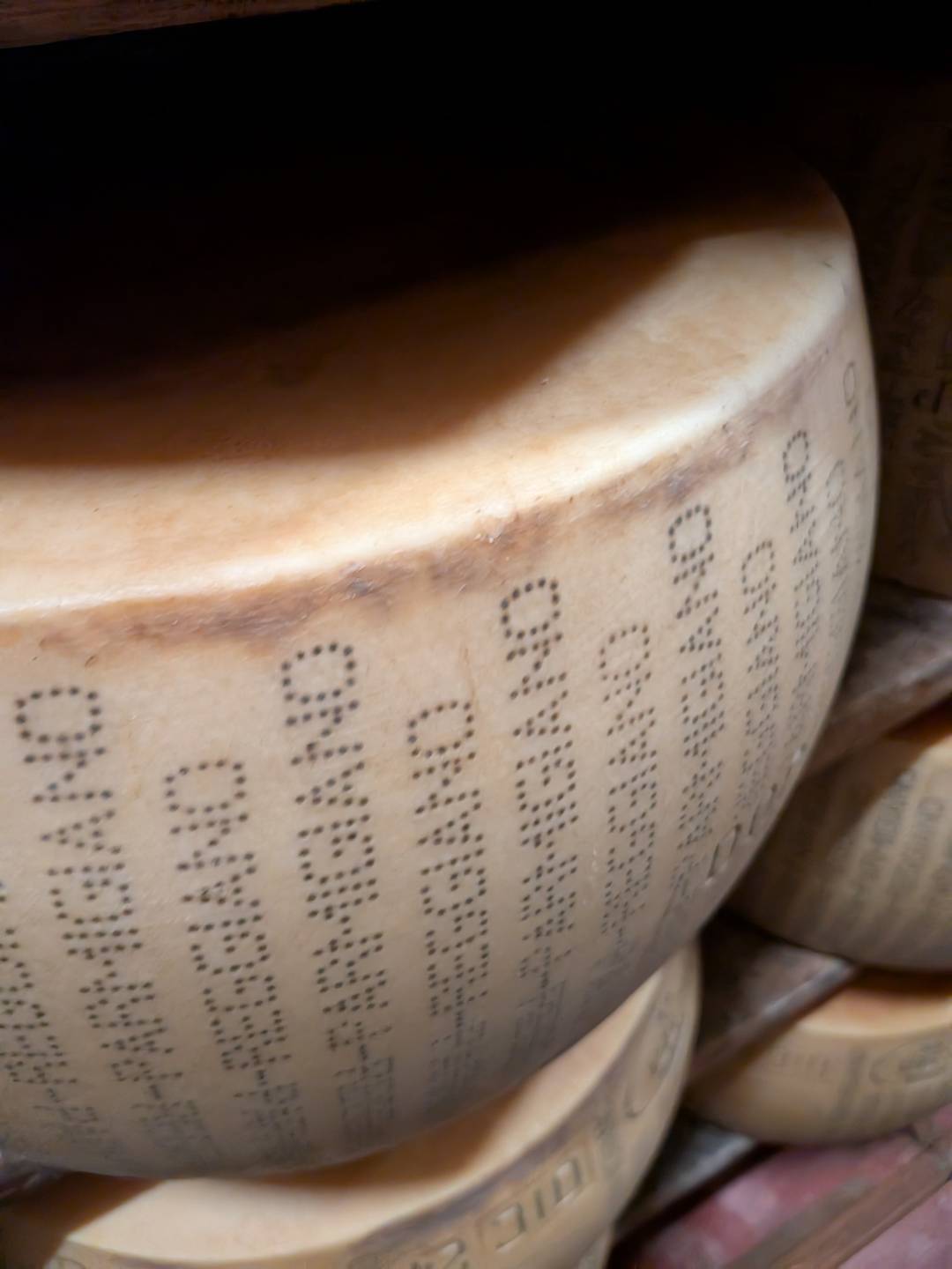 aged parmesan cheese.