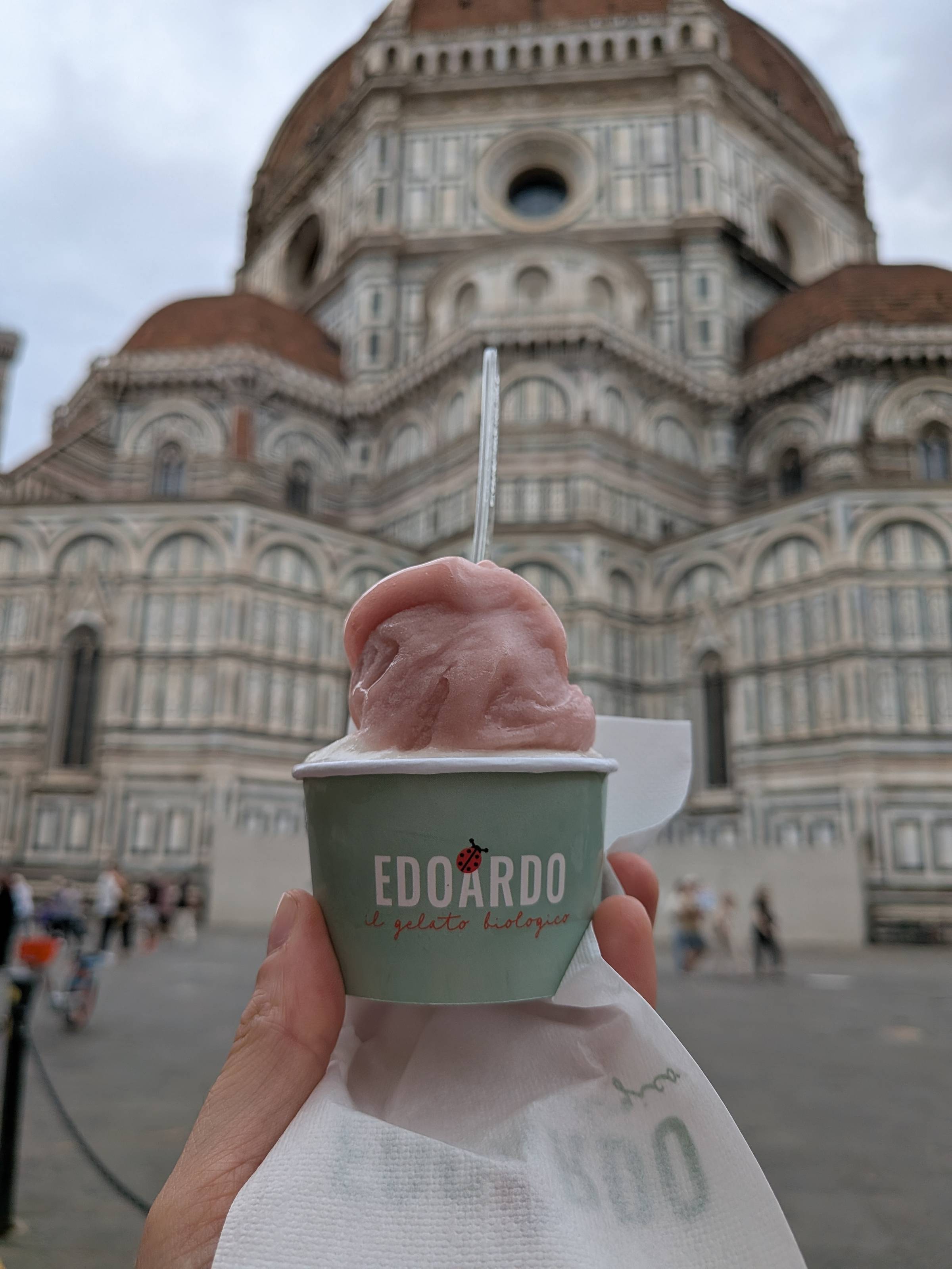 Edoardo il Gelato Biologico​ cup of gelato.