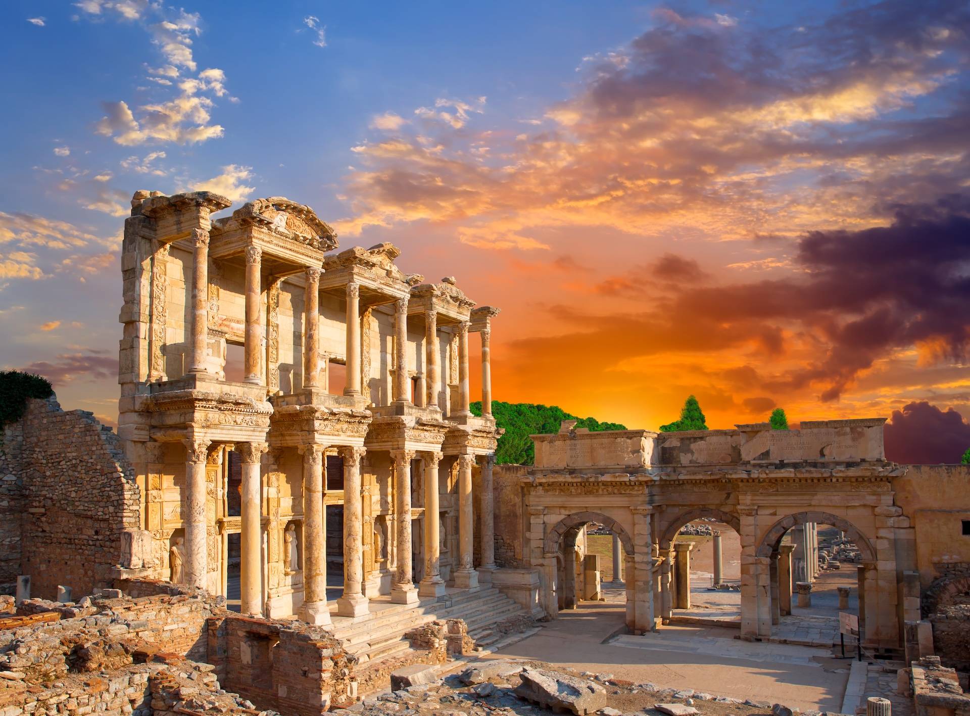 Ruins of the Library of Celsus