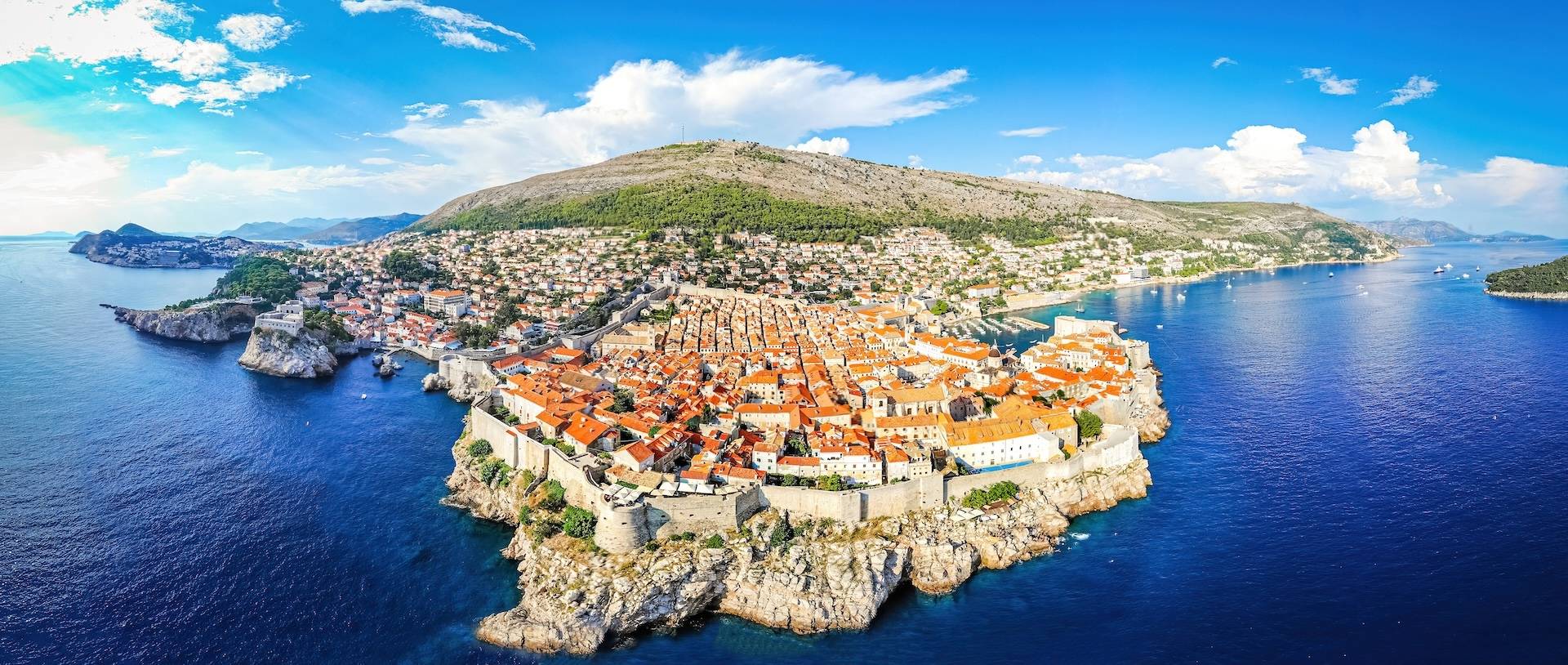 Arial view of Dubrovnik