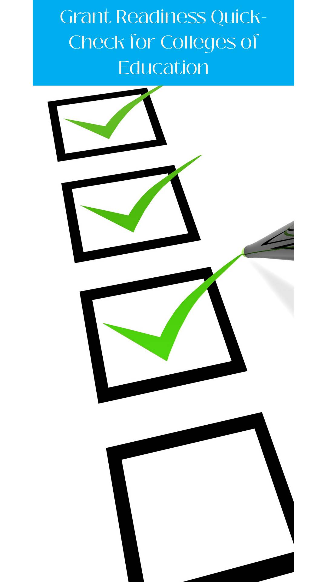 Grant Readiness Quick-Check  for Colleges of Education