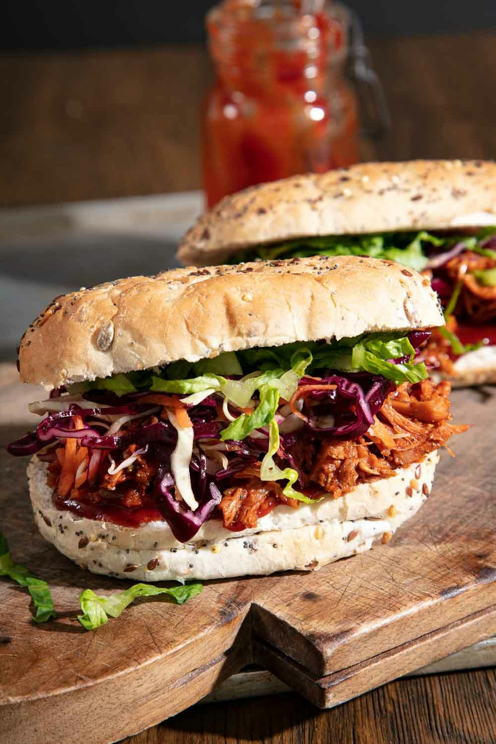 BBQ Jackfruit Sandwiches.