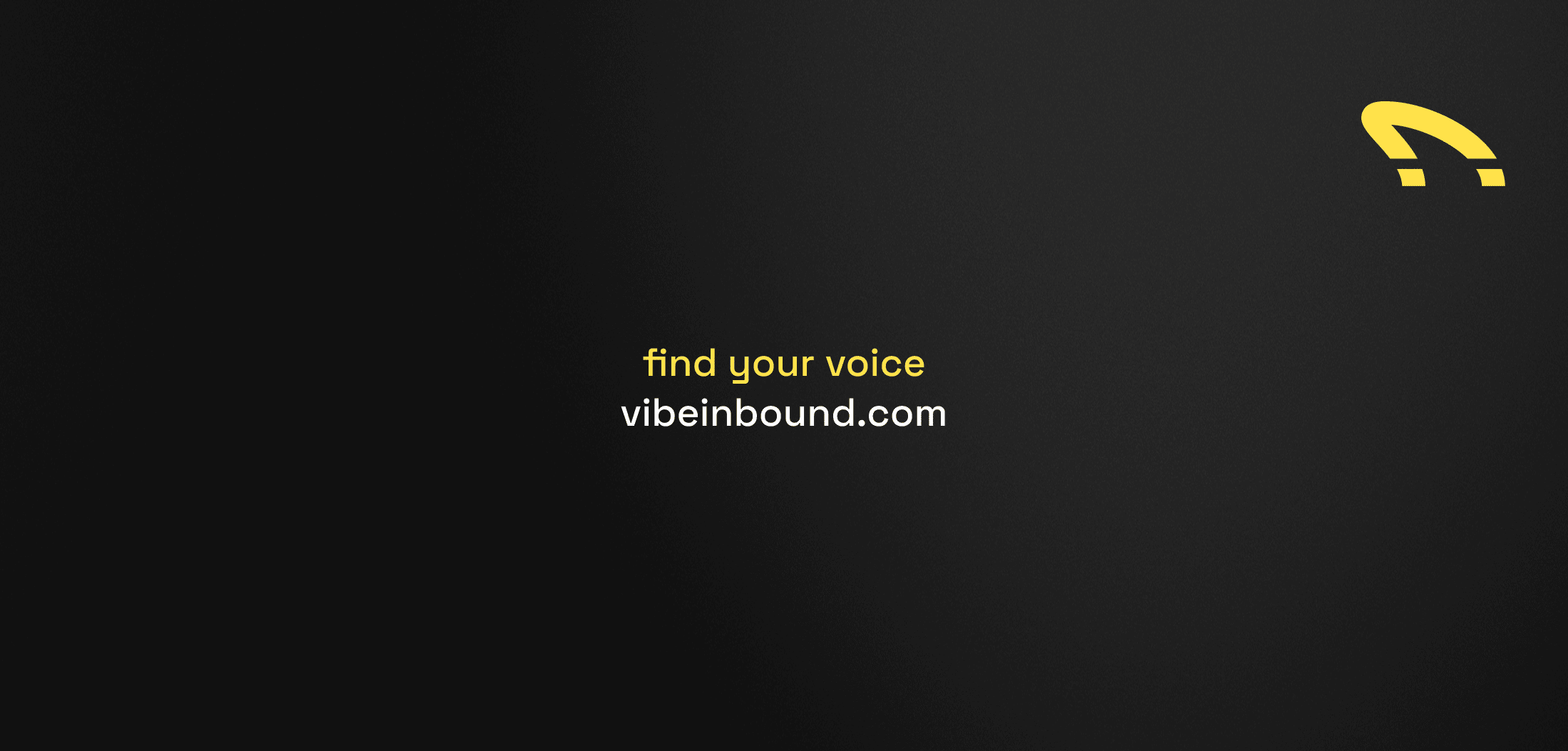 find your voice vibeinbound.com