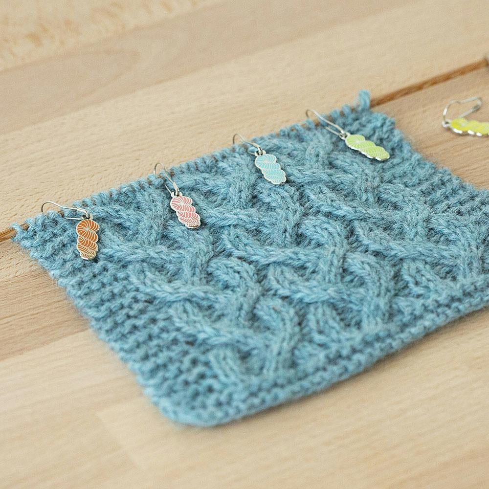 Enamel hank stitch markers knit picks