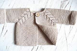 Norwegian Fir Top Down Cardigan