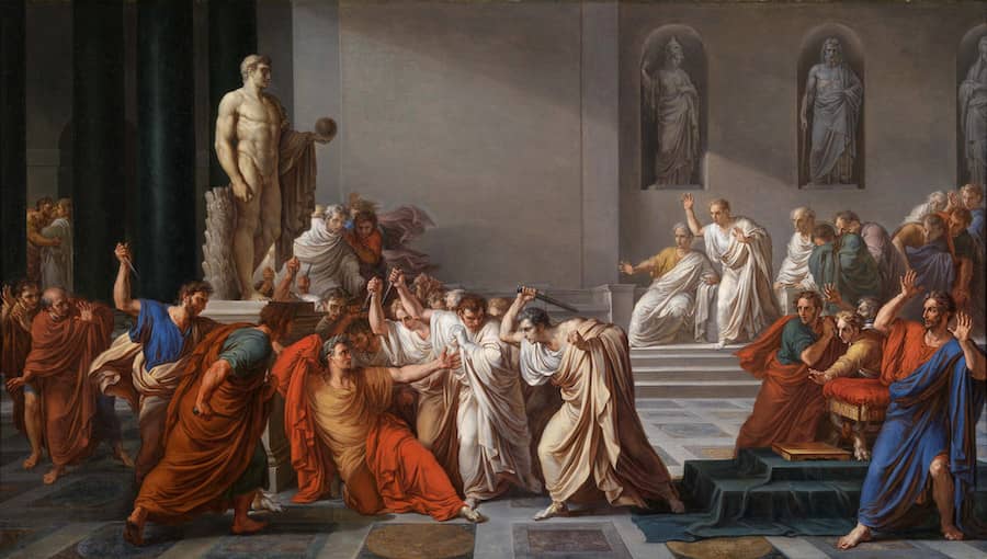 The Death of Julius Caesar by Vincenzo Camuccini