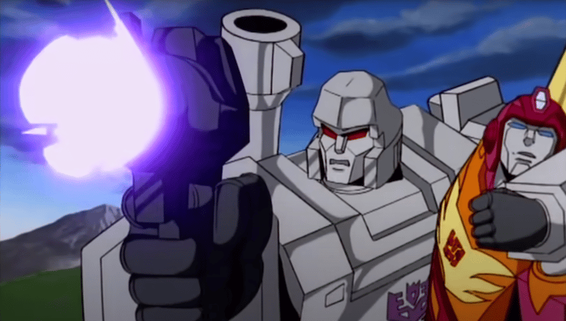 Megatron triumphant.