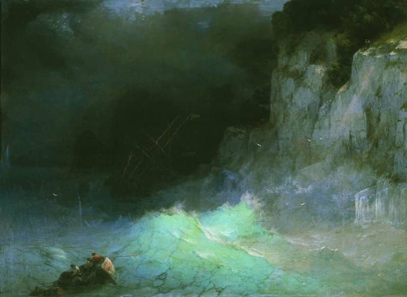 Storm by Ivan Aivazovsky, 1861