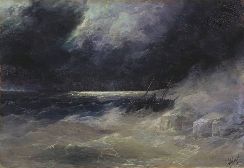 The Tempest by Ivan Aivazovsky 1899