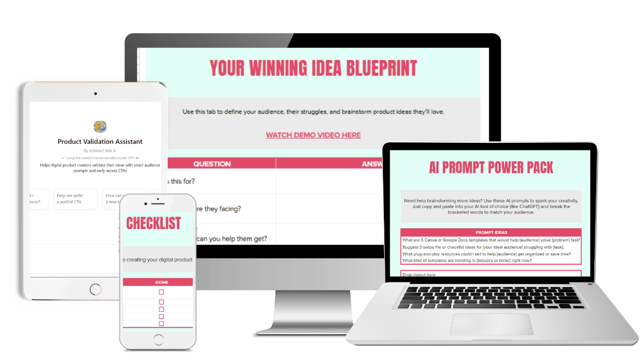 Digital product mockup