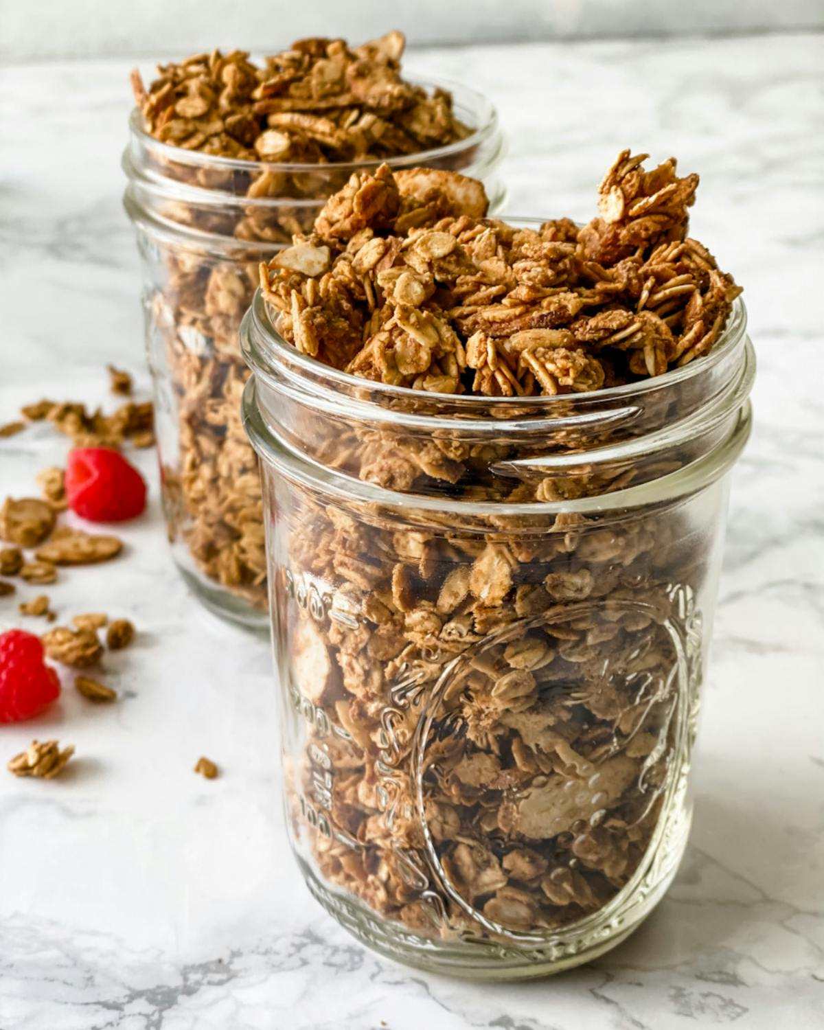 granola in. mason jar