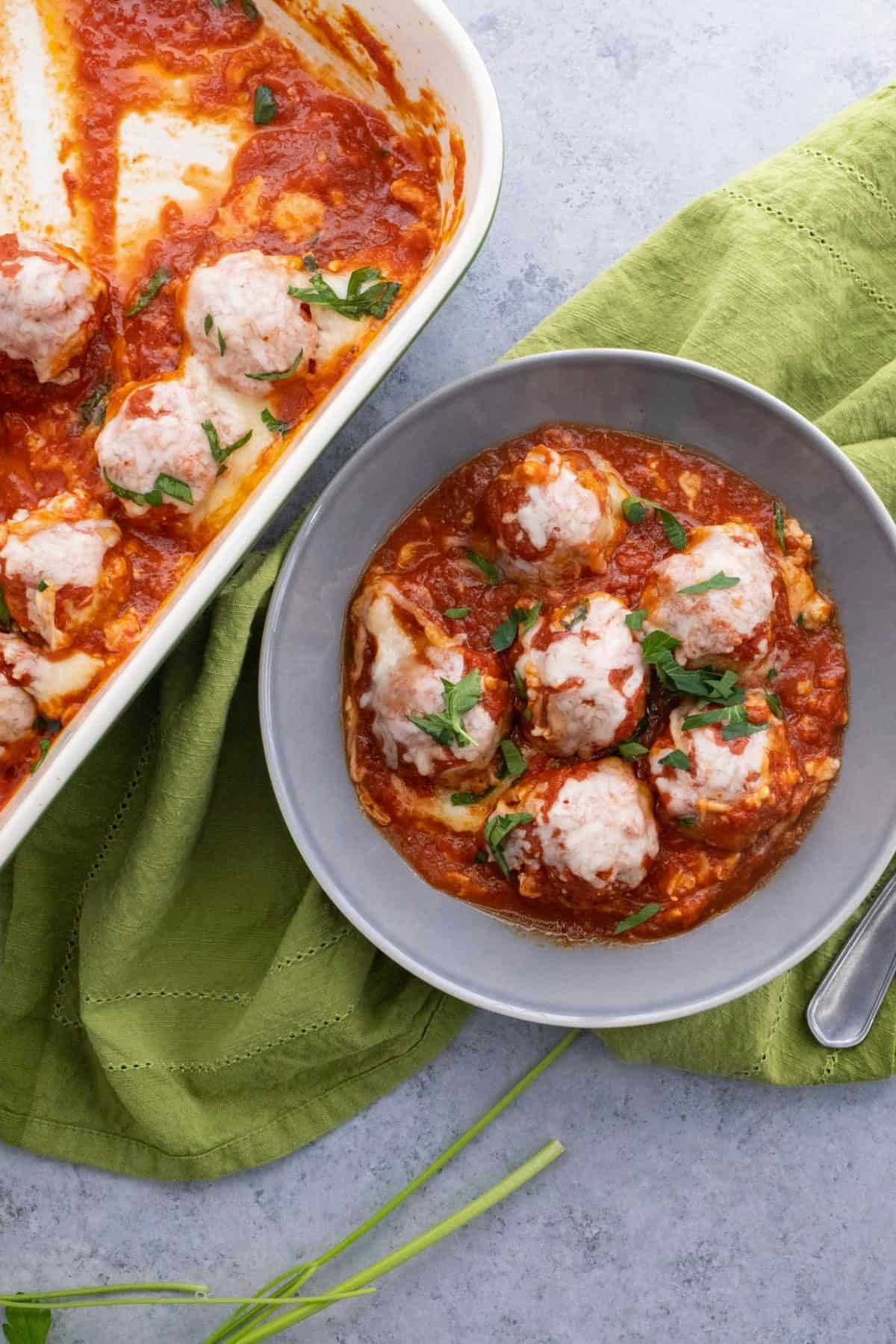 chicken parmesan meatballs