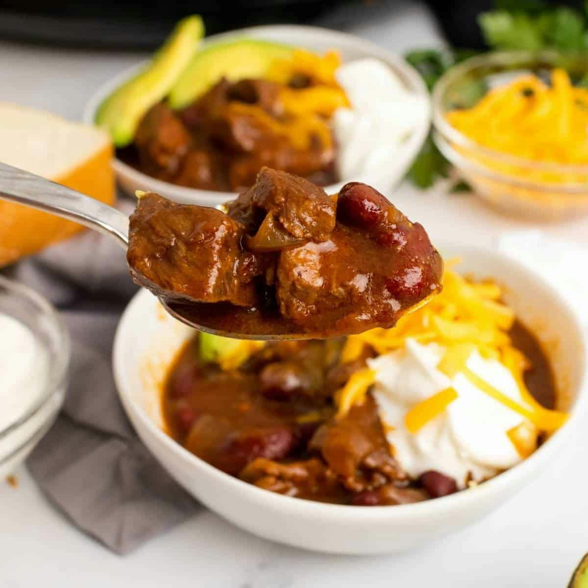 chunky beef chili