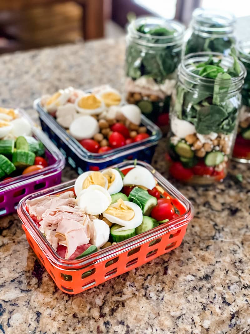 mine and mikes' salads
