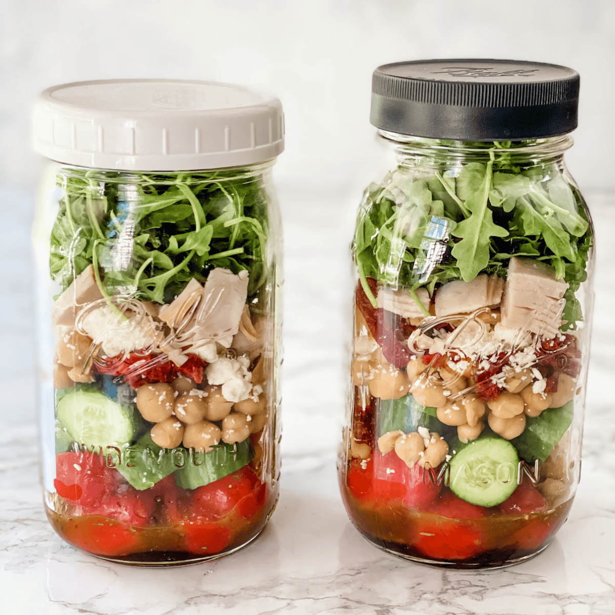mason jar salads