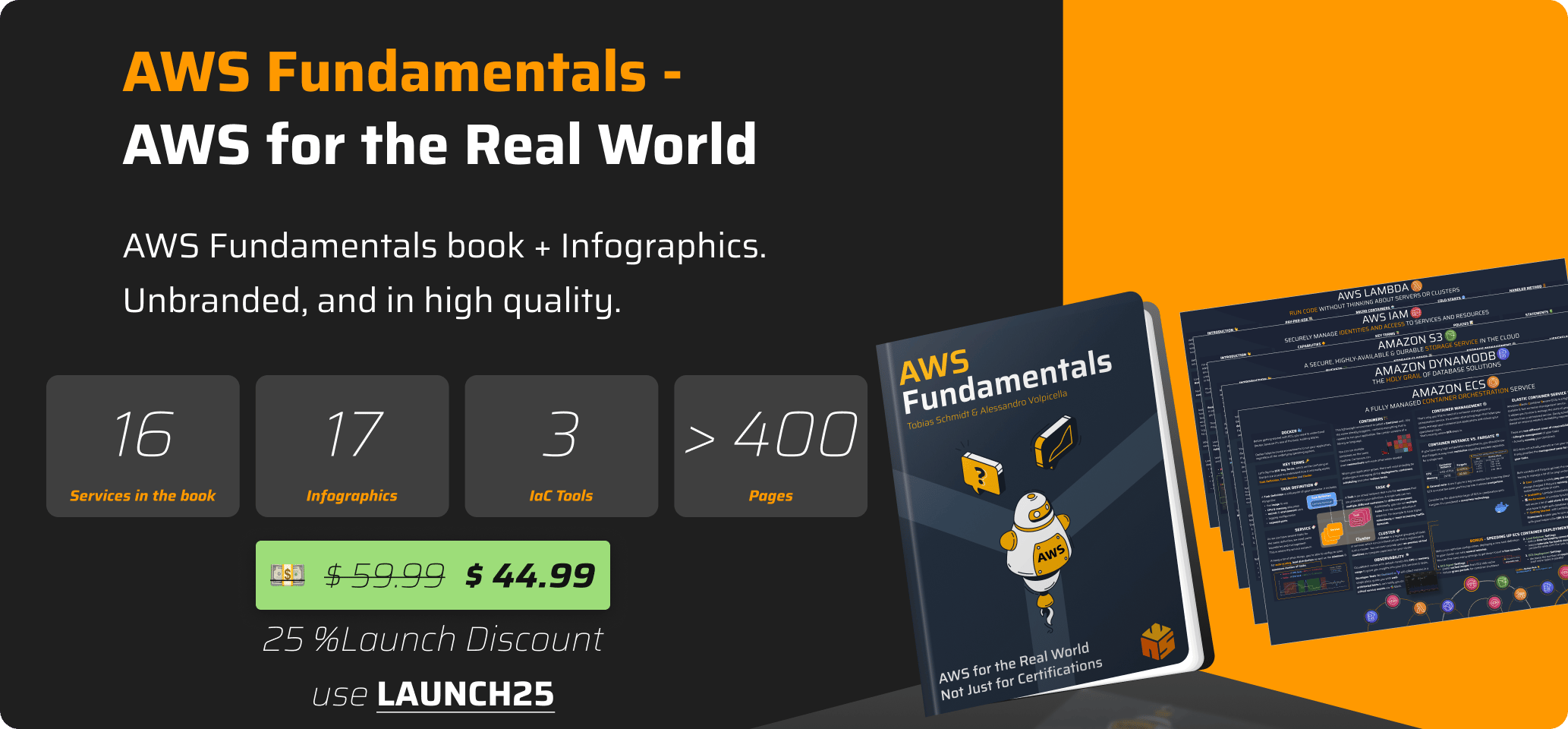 AWS Fundamentals Package 2 - Ebook + Infographics