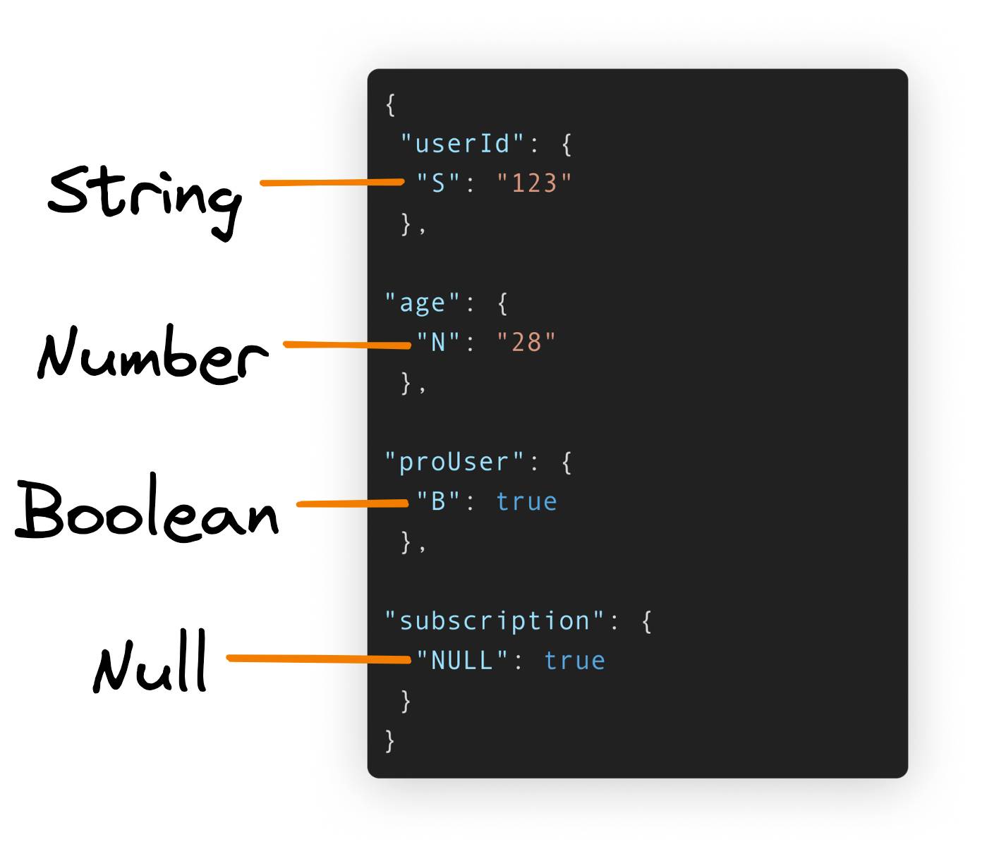 Attribute Types in DynamoDB