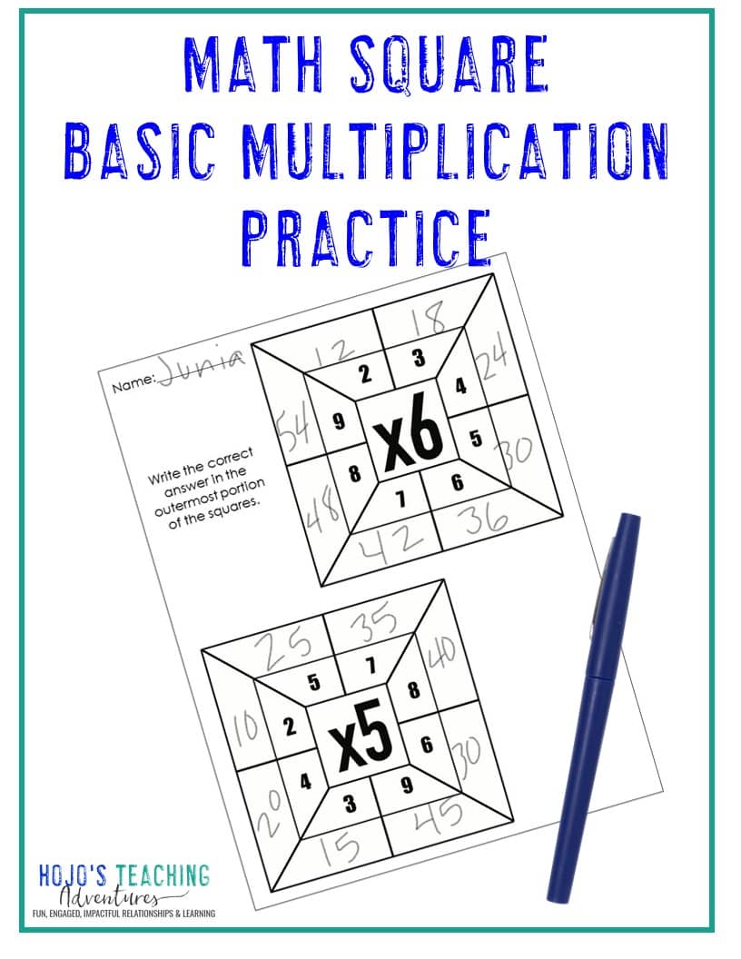 FREE Multiplication Worksheets