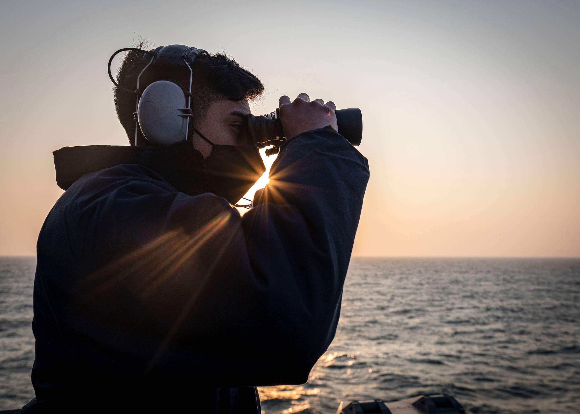 US Sailor on the USS John McCain