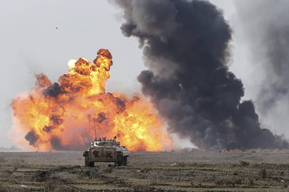 Iranian Tanks in Exercise