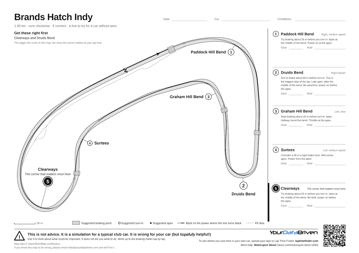 Free Track Maps (with Turn By Turn guidance)