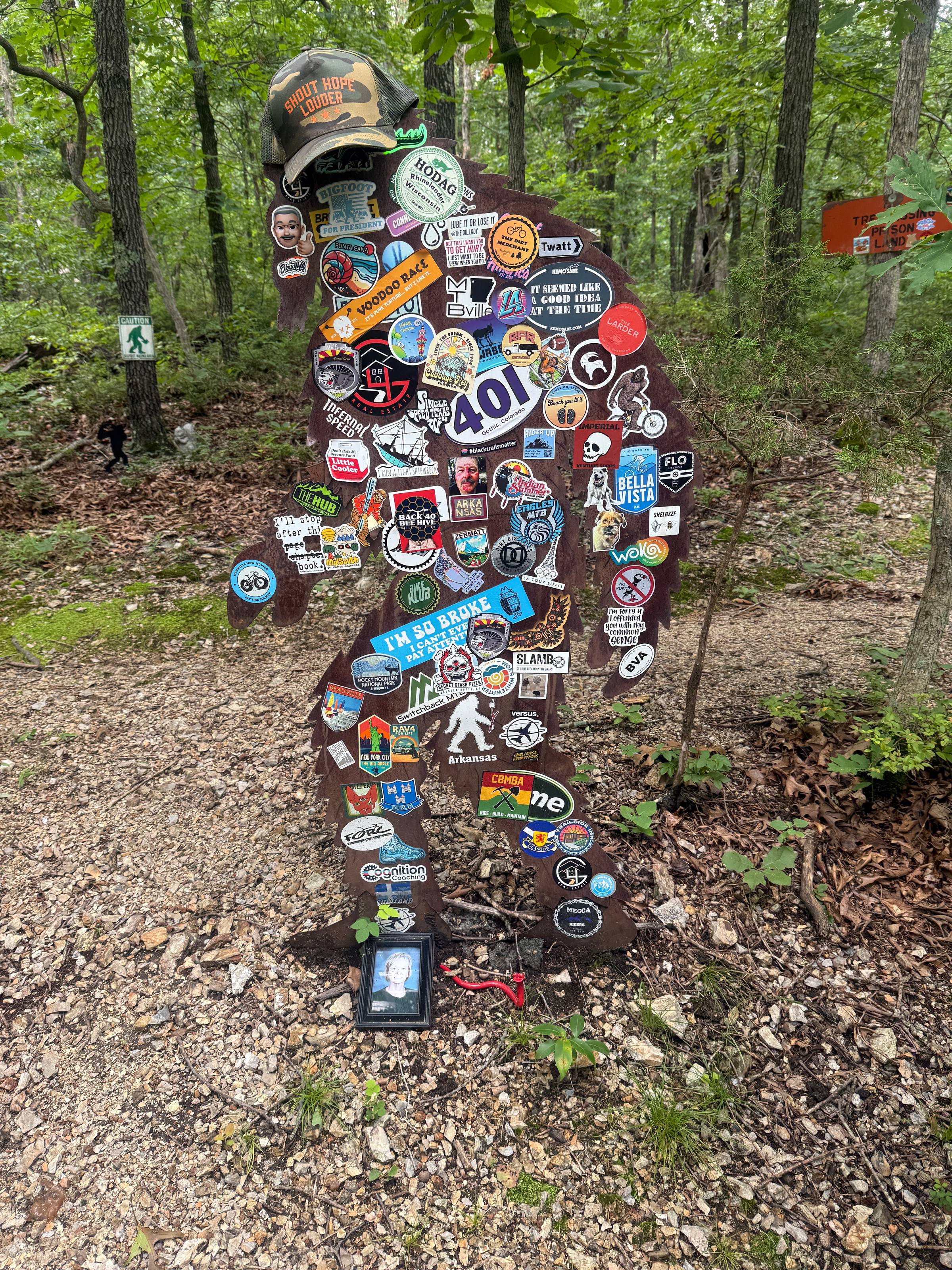 A friendly fella in Bentonville with a local Brevard sticker 