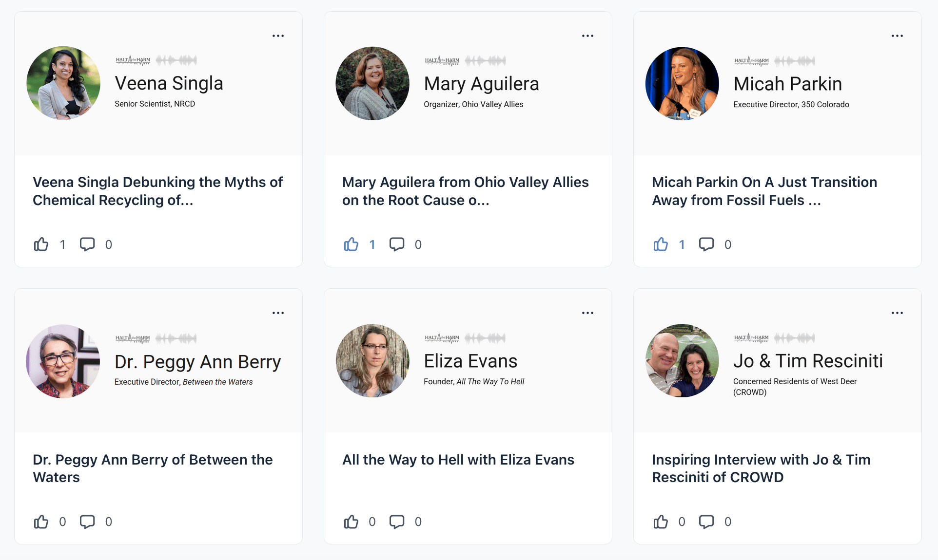 Graphic showing interviews available