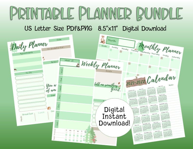 printable planner bundle
