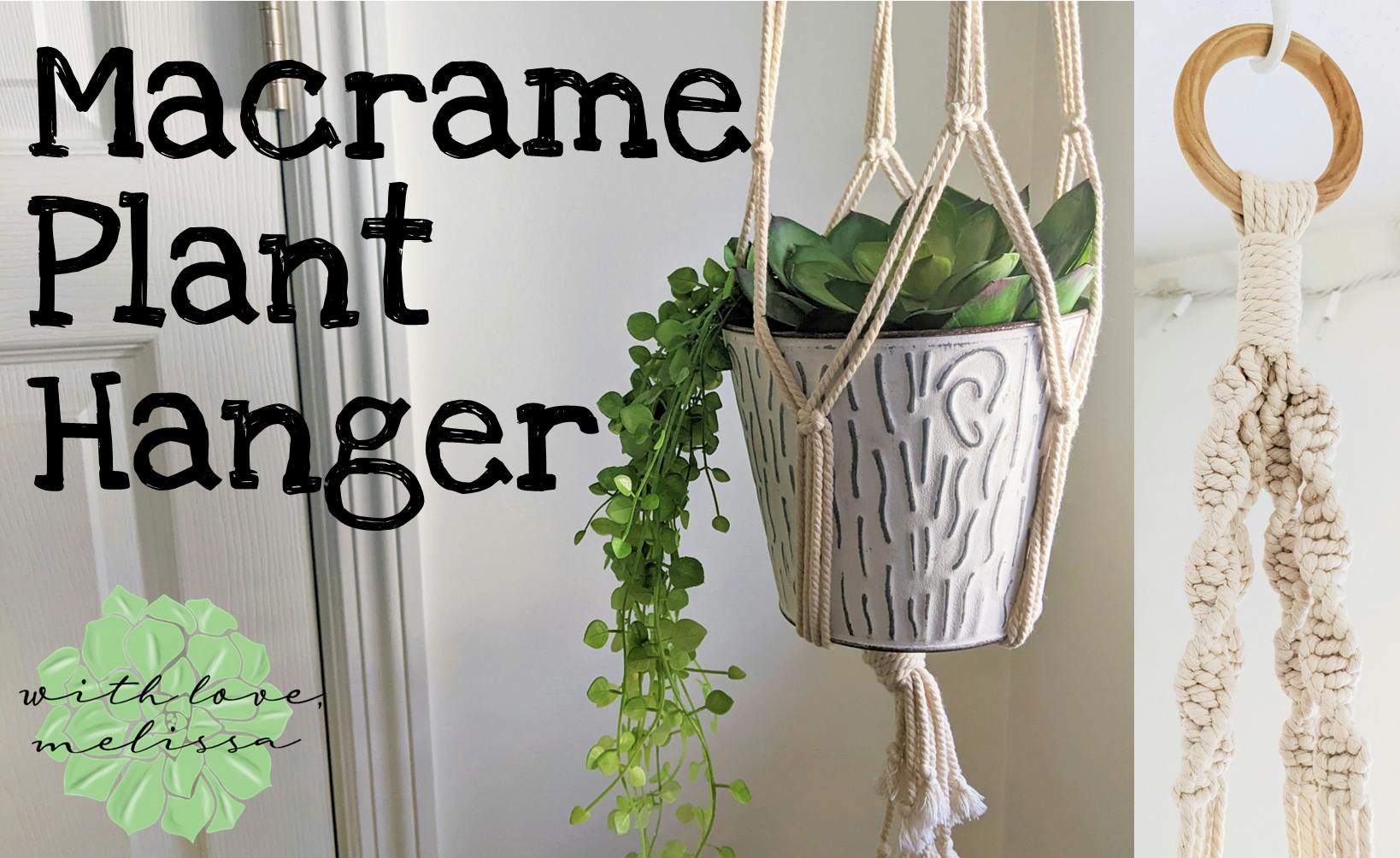 macrame plant hanger youtube