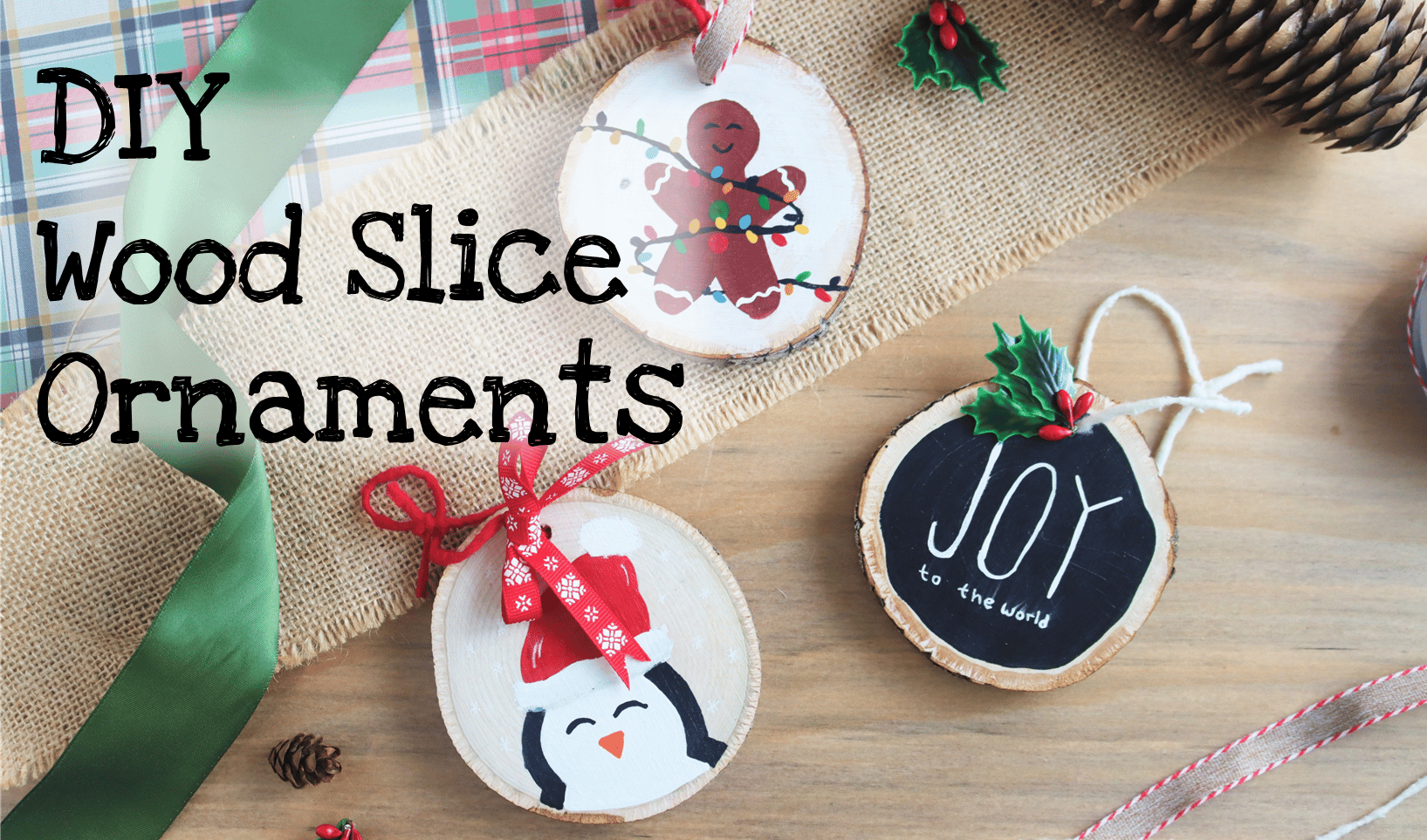 Wood Slice Ornaments Youtube