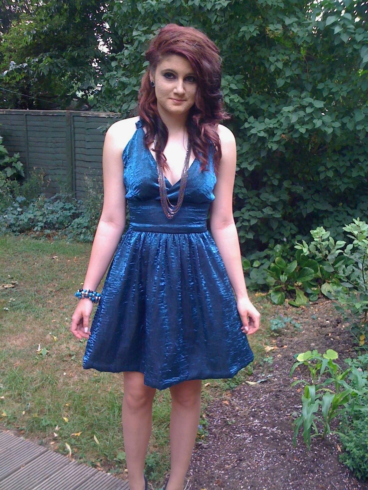 eldest in the prom dress I made her