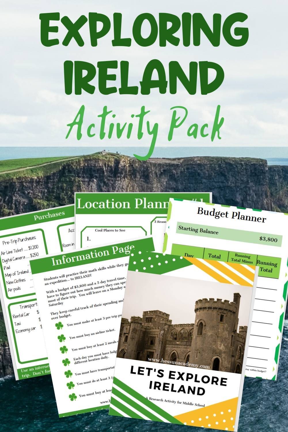 Exploring Ireland Virtual Vacation Pack
