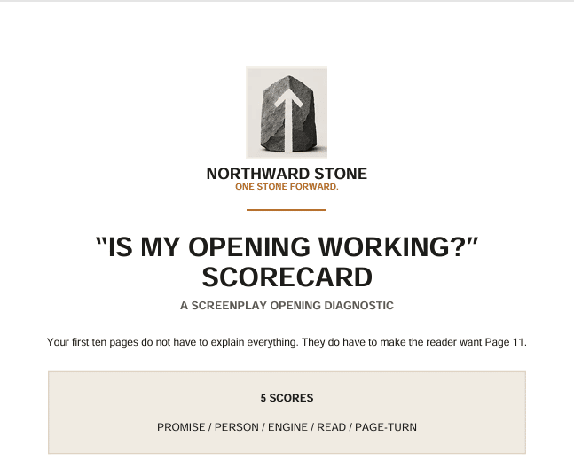 "Is My Opening Working?" Scorecard