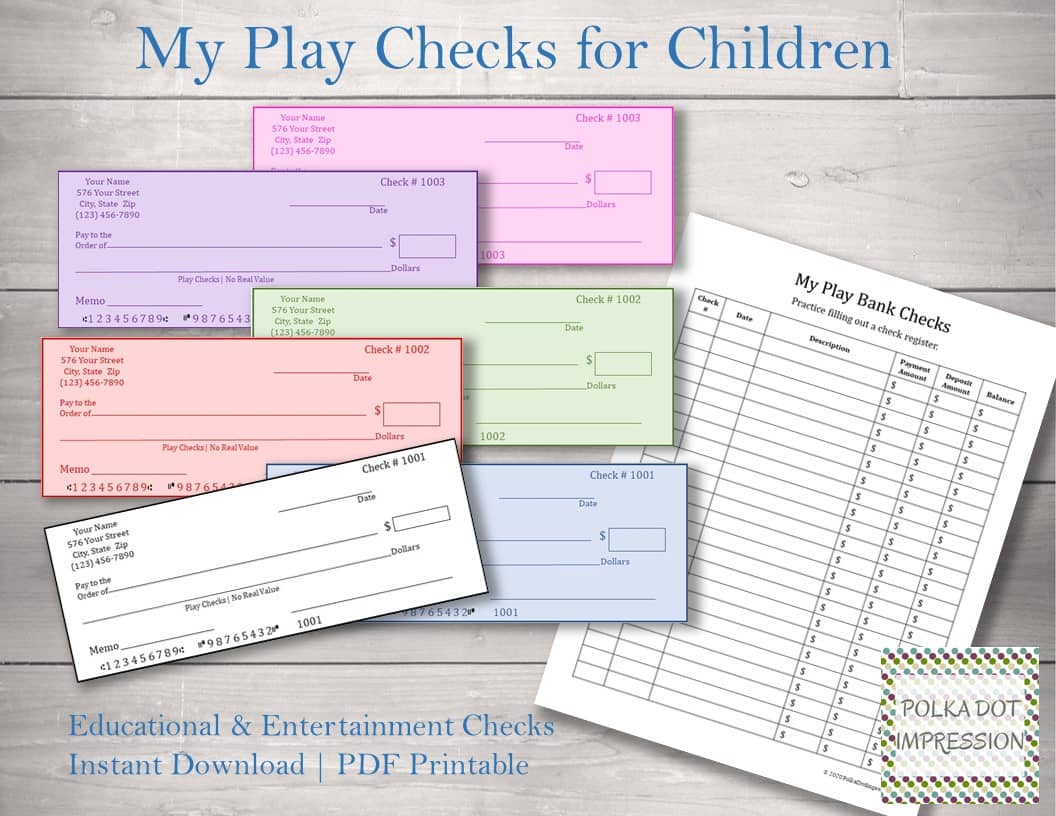 My Play Bank Checks