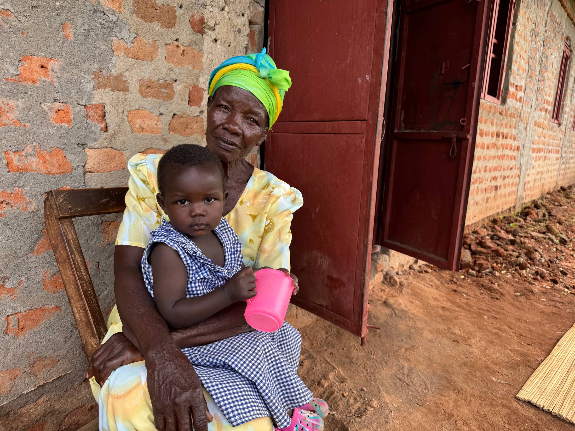 A mom and baby in Uganda