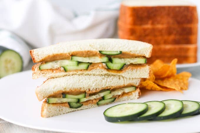 Peanut Butter Cucumber Sandwich