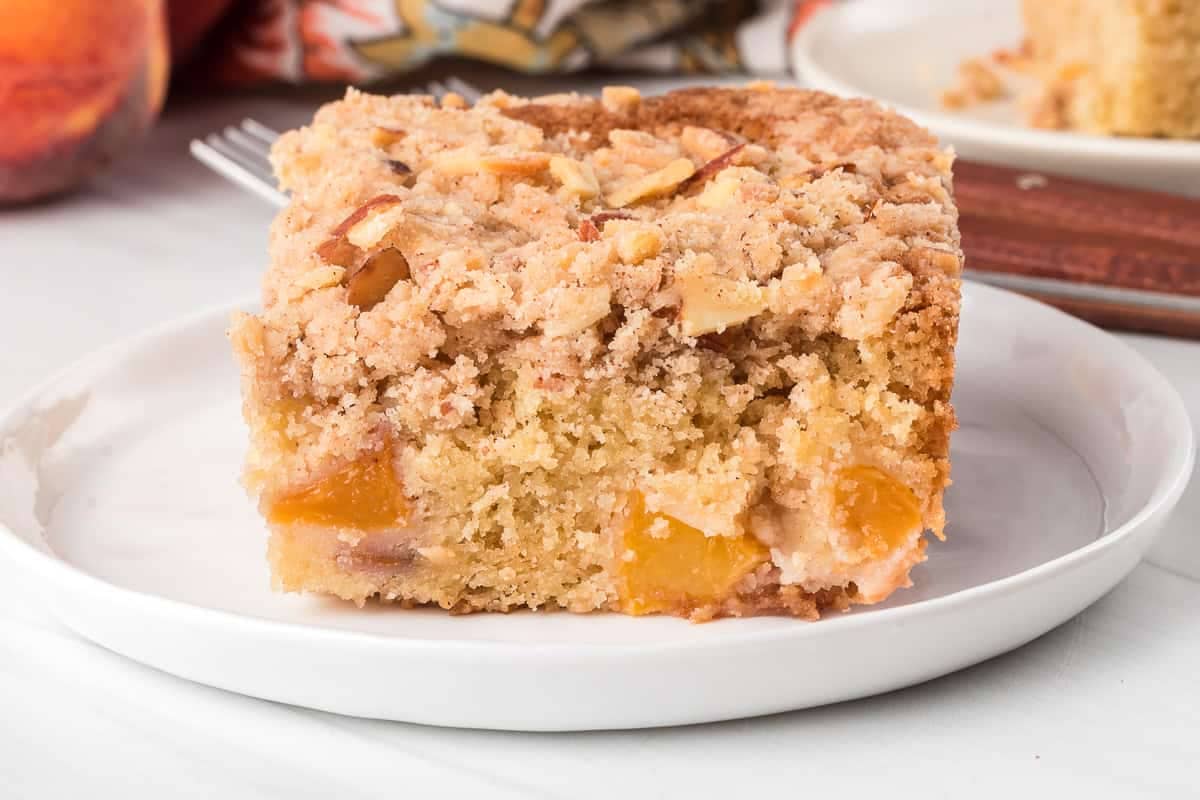 Crumb Cake with Peaches