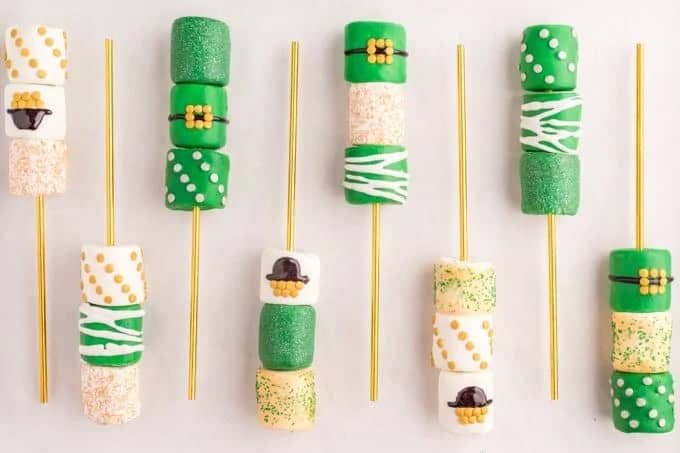 St. Patrick's Day Marshmallow Pops