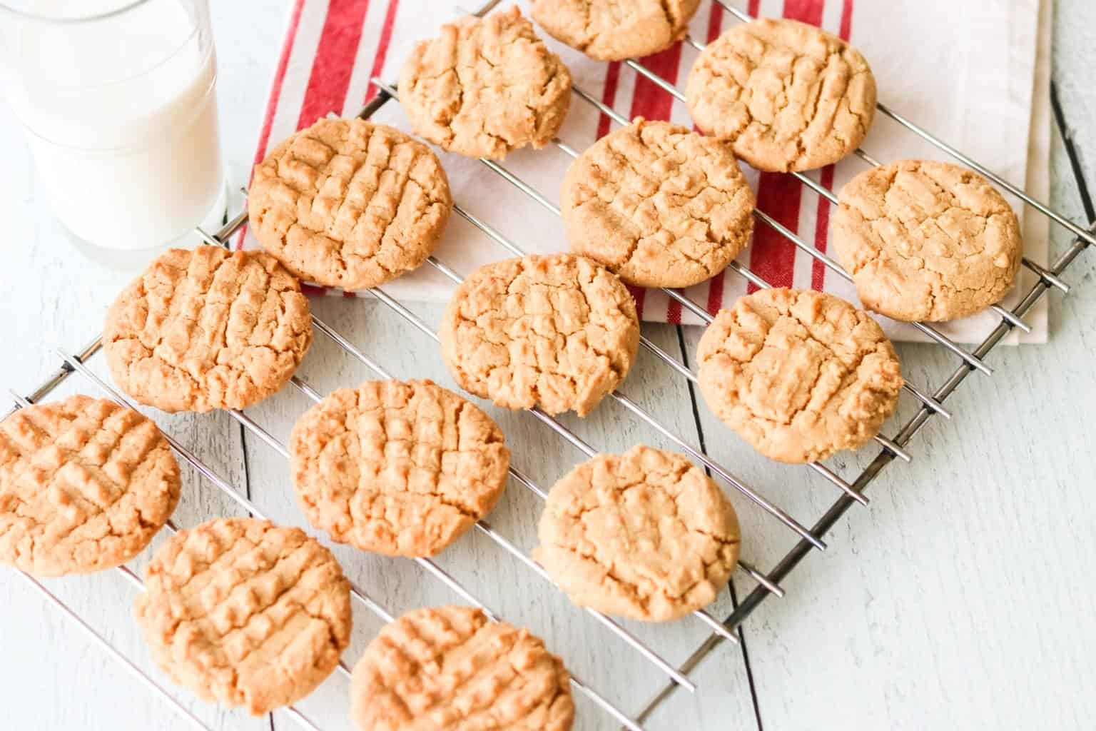 3-Ingredient Peanut Butter Cookies