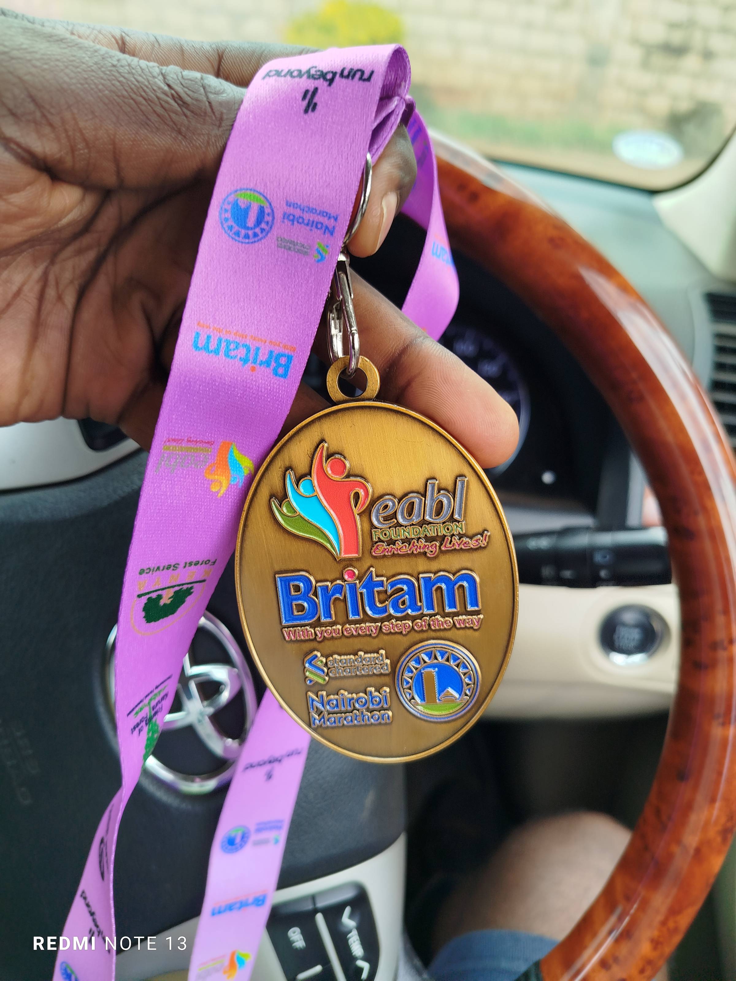 I won my first medal as an adult runner, finishing 21 KM in 1 hour and 17 minutes 
