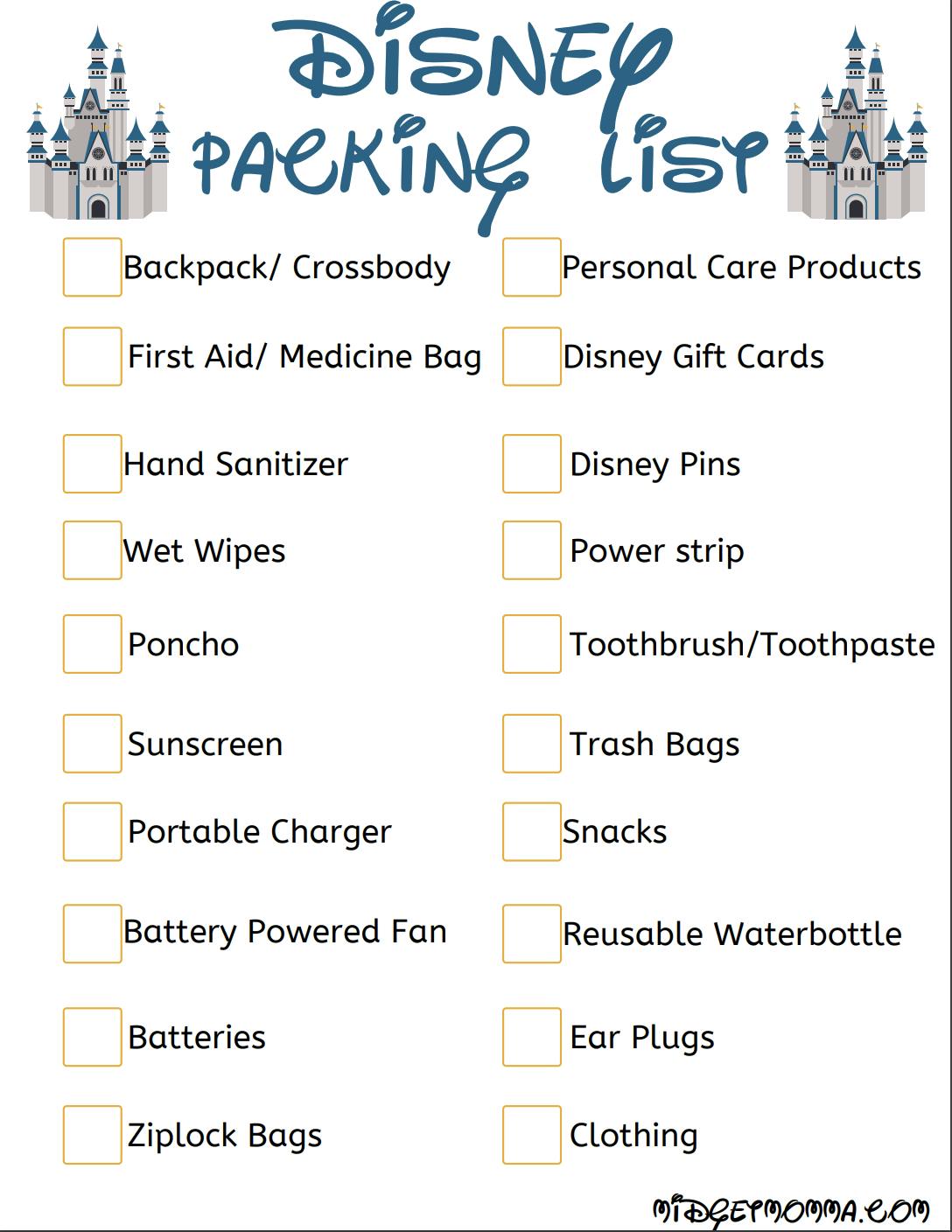 What to Pack for Disney (& What NOT to), The Ultimate Disney Packing List  by a Former Cast Member