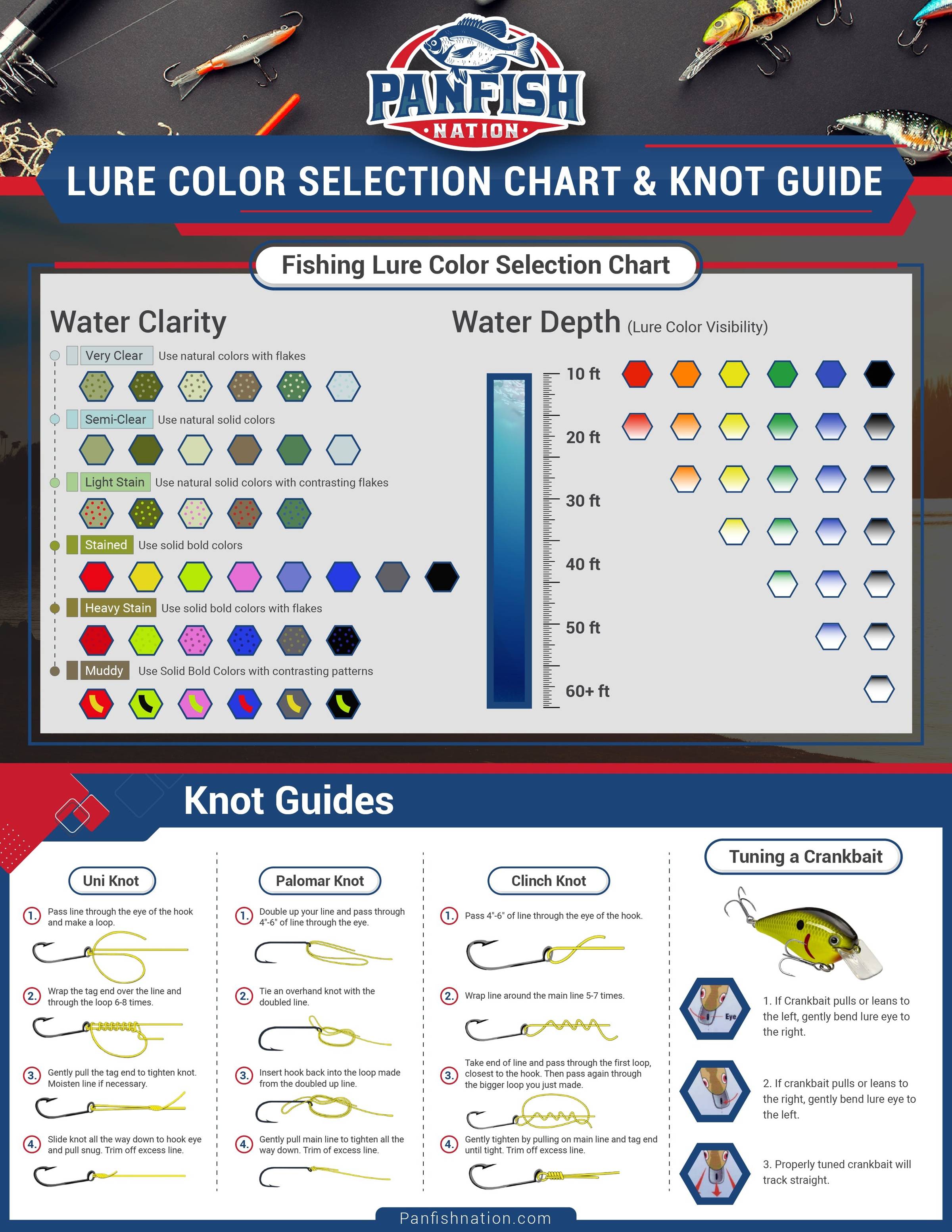 Fishing Lure Color Selection Chart